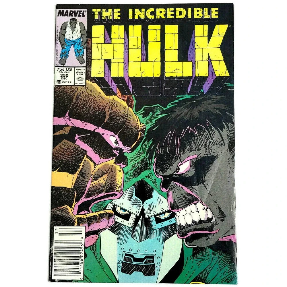 INCREDIBLE HULK # 350 - (1988) MARVEL COMICS - THE THING DR. DOOM NEWSSTAND